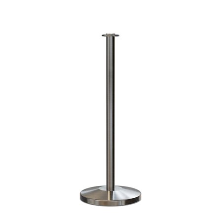 MONTOUR LINE Stanchion Post and Rope Sat.Steel Post Flat Top C-SS-FL